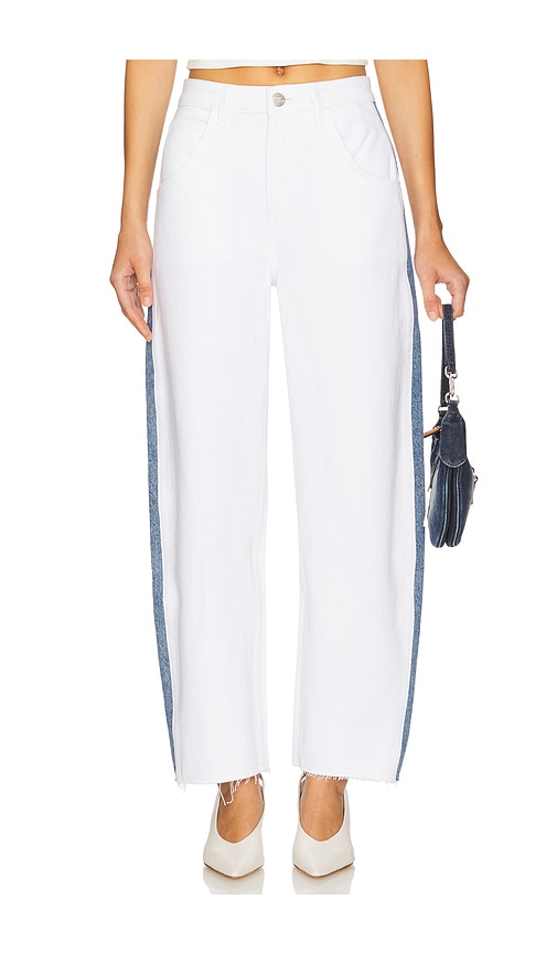 Seventy + Mochi Bo Straight Leg in White.  31. Also in 24, 26, 27