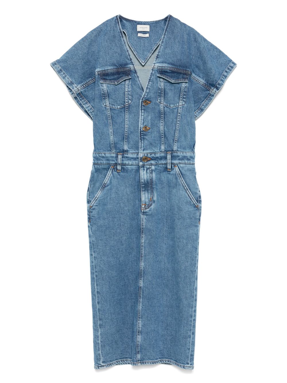 Denim midi dress - Blue