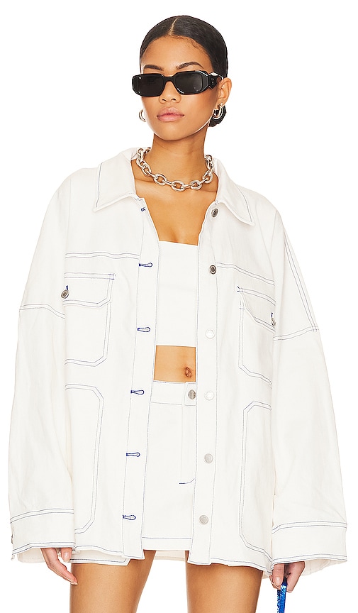 BY.DYLN x REVOLVE Cooper Jacket in Red. - L also in S