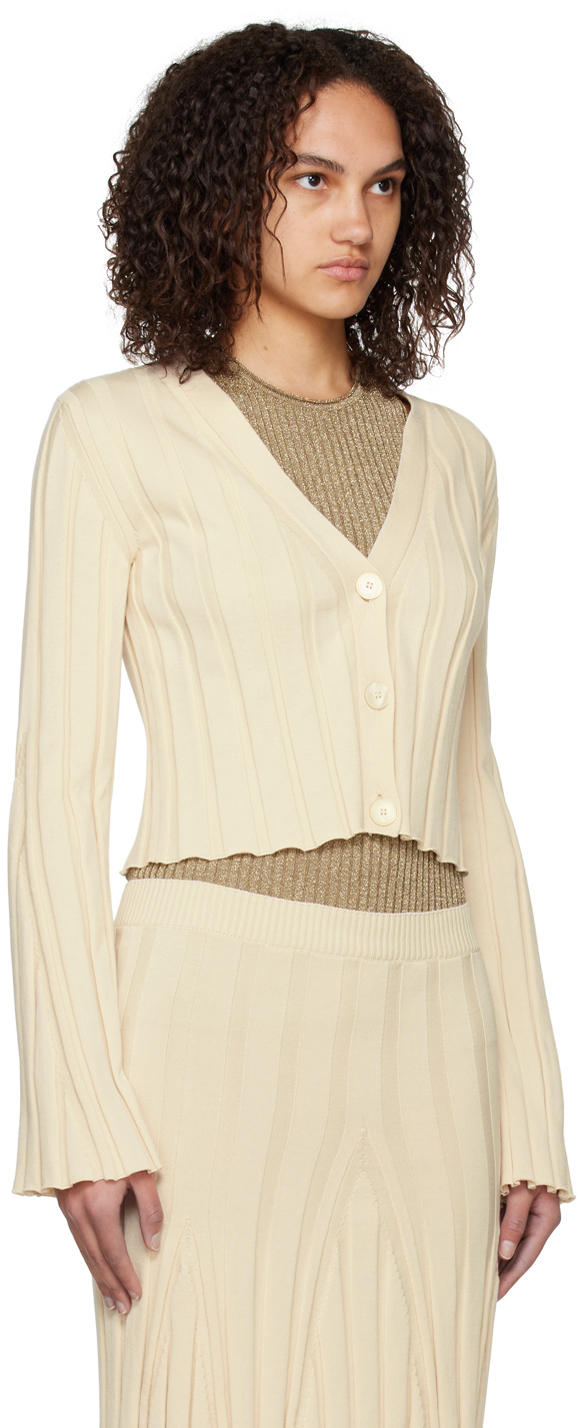 Off white v-neck cardigan