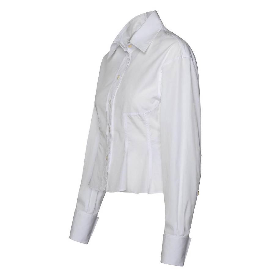 Peplum Waist Cotton Shirt