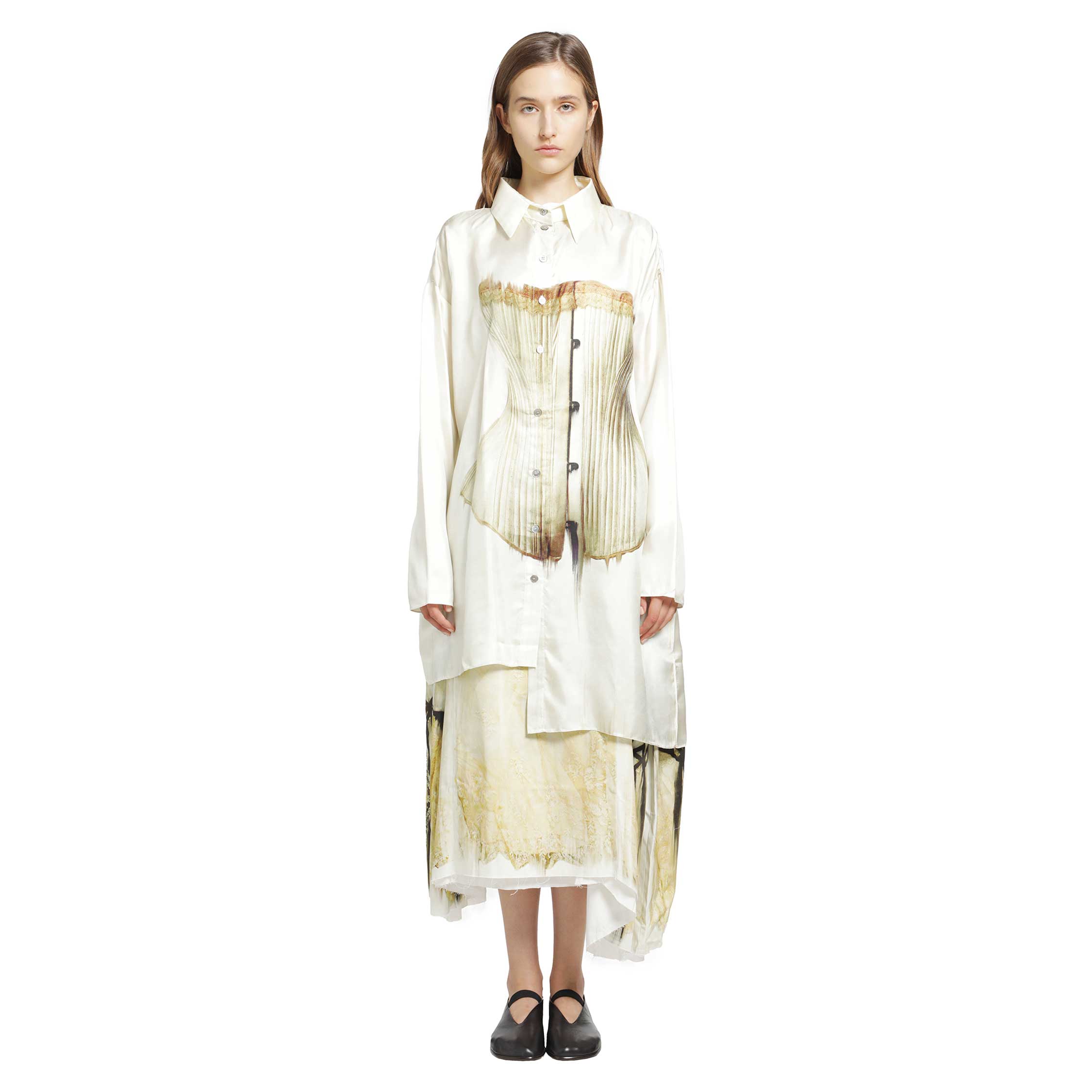 Unbalanced Silk Shirt