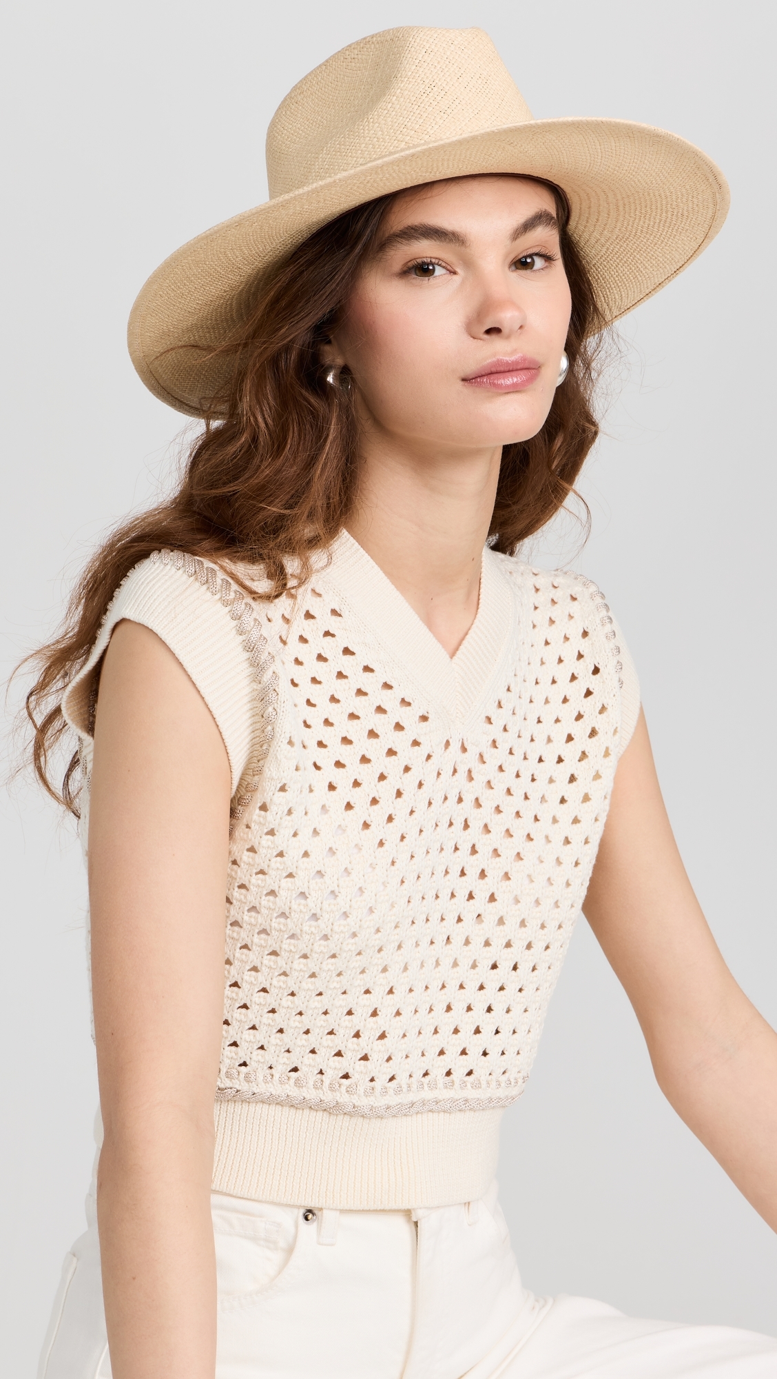 Harper Panama Straw Hat Catalina Sand