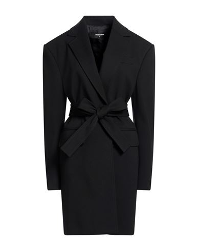 Woman Coat Black Size XS Viscose, Polyamide, Elastane