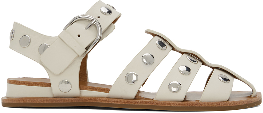 Rag & bone Off-White Beau Fisherman Sandals