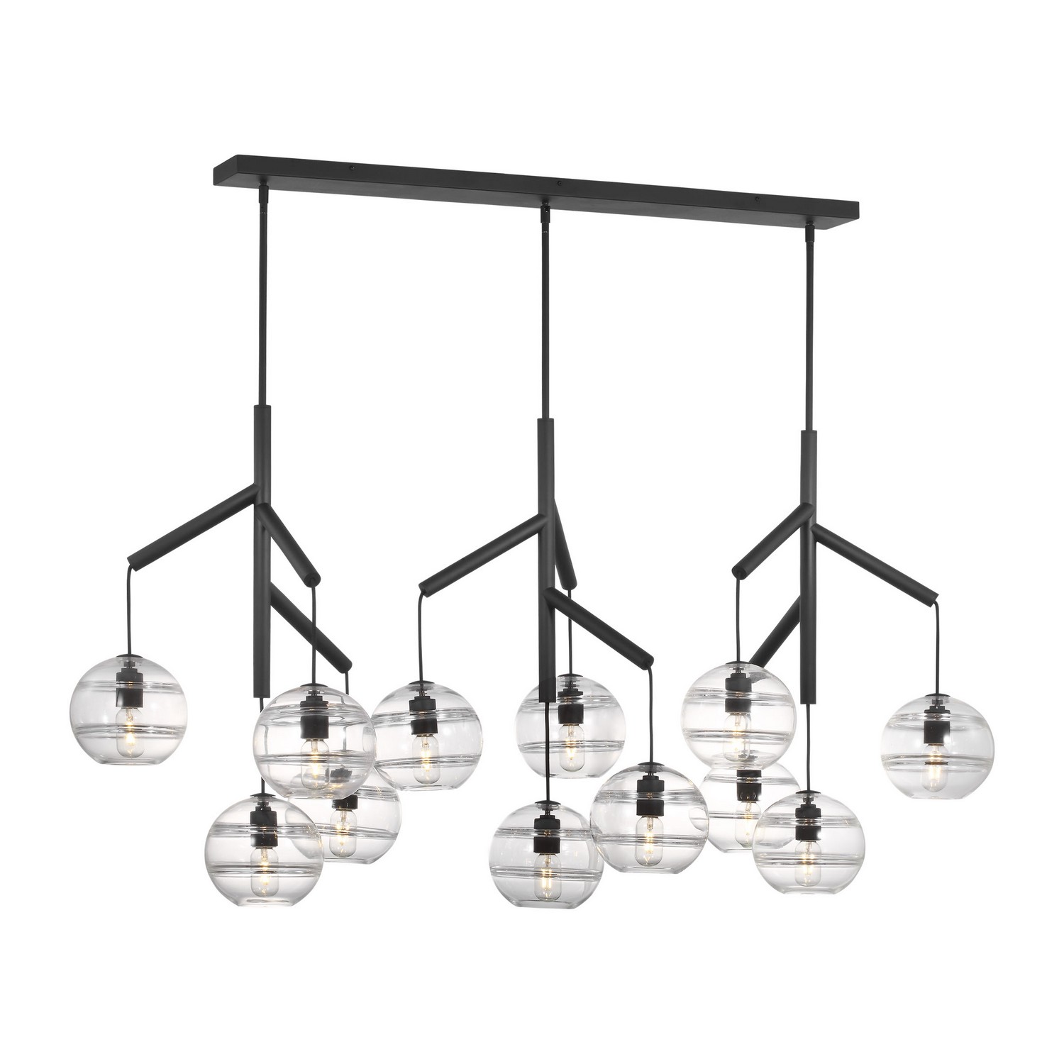 Nightshade Black LED Chandelier from the Sedona Collection