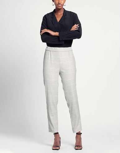 Woman Pants Off white Size 4 Polyester, Viscose, Elastane
