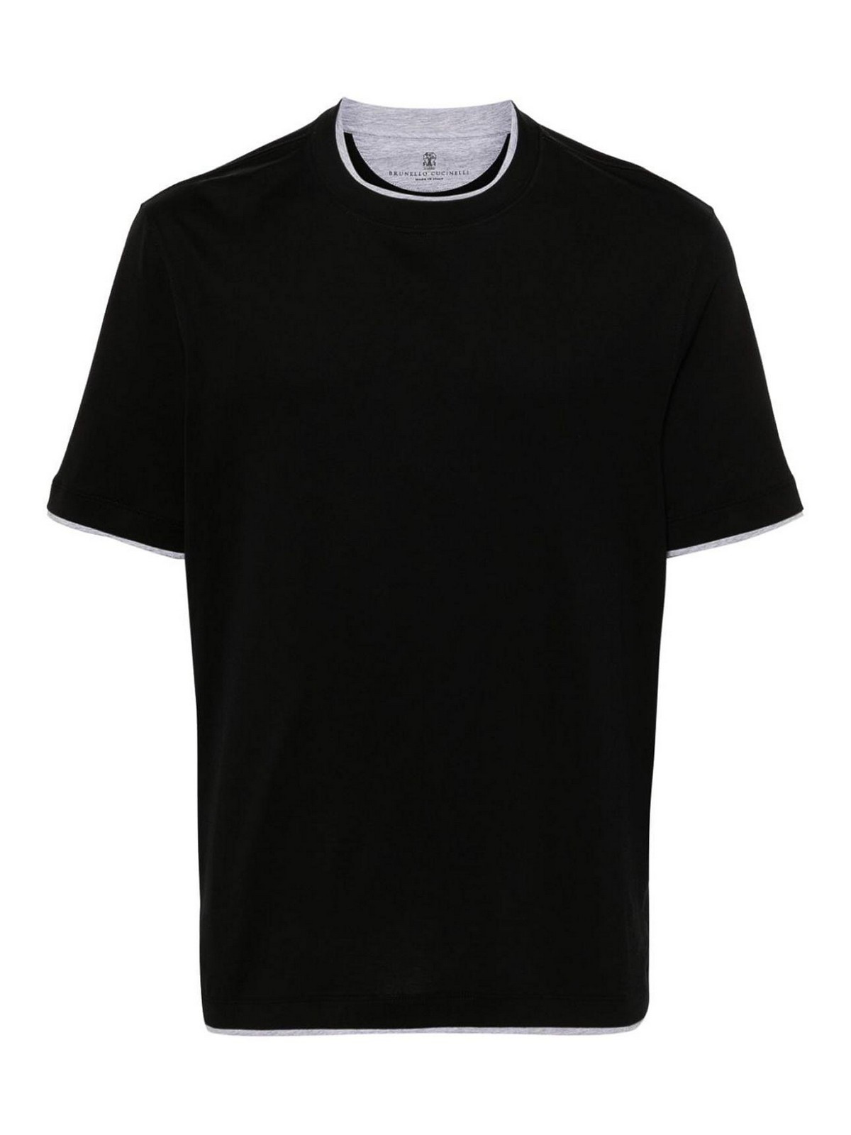 Slim Fit Crew-neck T-shirt In Lightweight Cotton Jersey