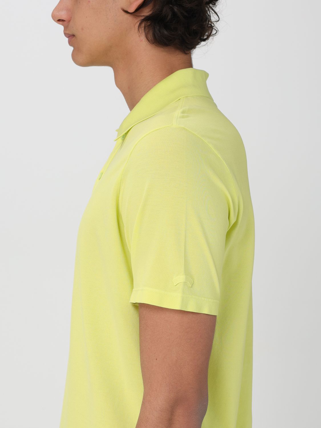 Polo Shirt Men color Yellow