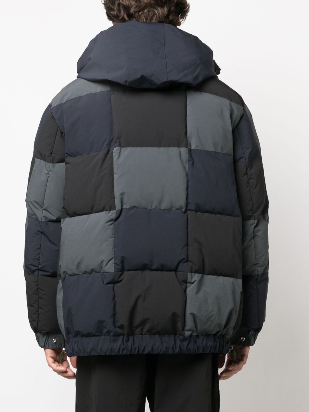 - Patchwork Padded Down Jacket