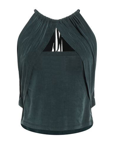 Woman Top Navy Size M Cupro, Elastane