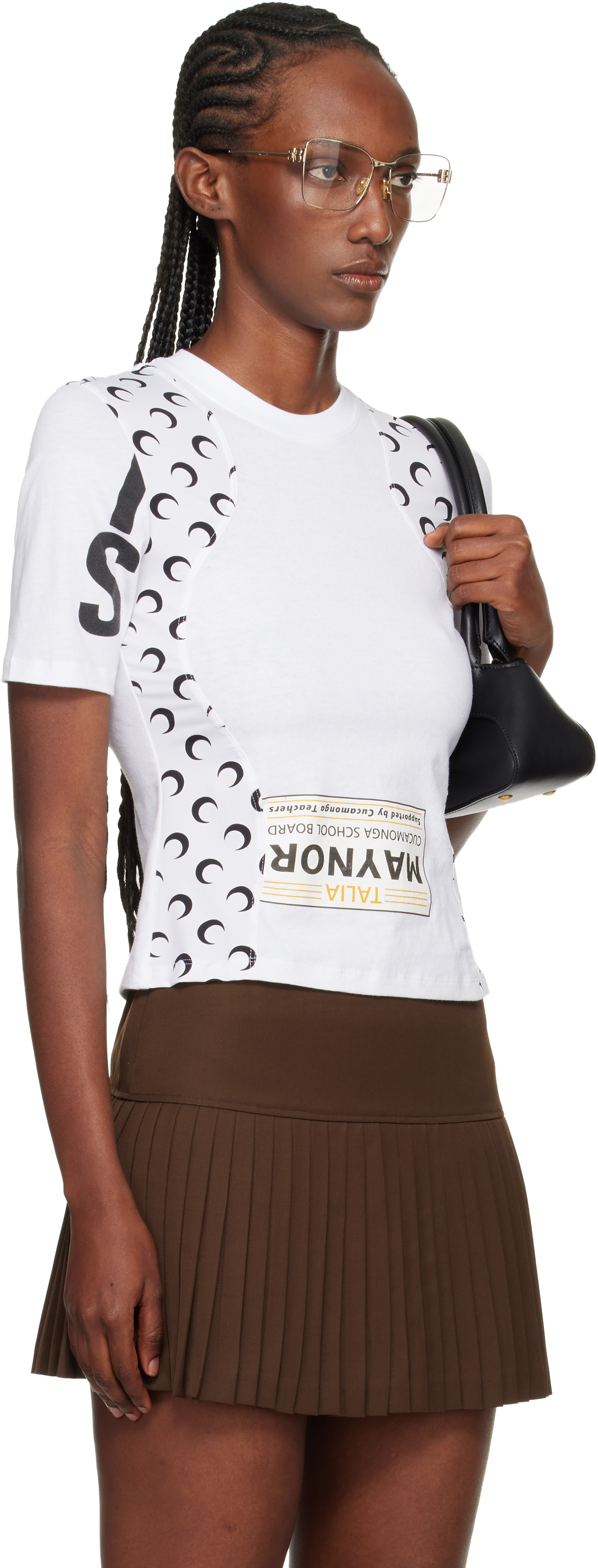 White Regenerated Graphic Jersey Baby Fit T-shirt