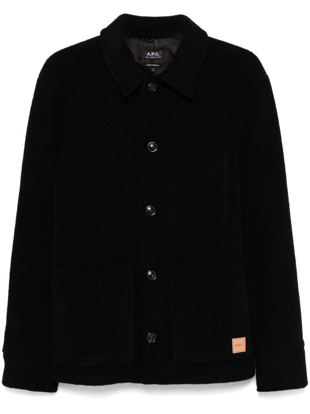 A. P.C. - Blouson Emile In Lana Effetto Pile