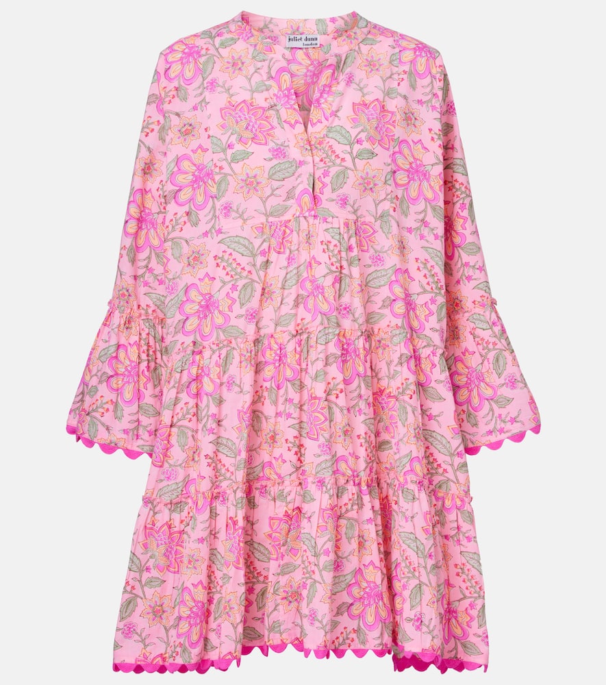 Printed cotton minidress