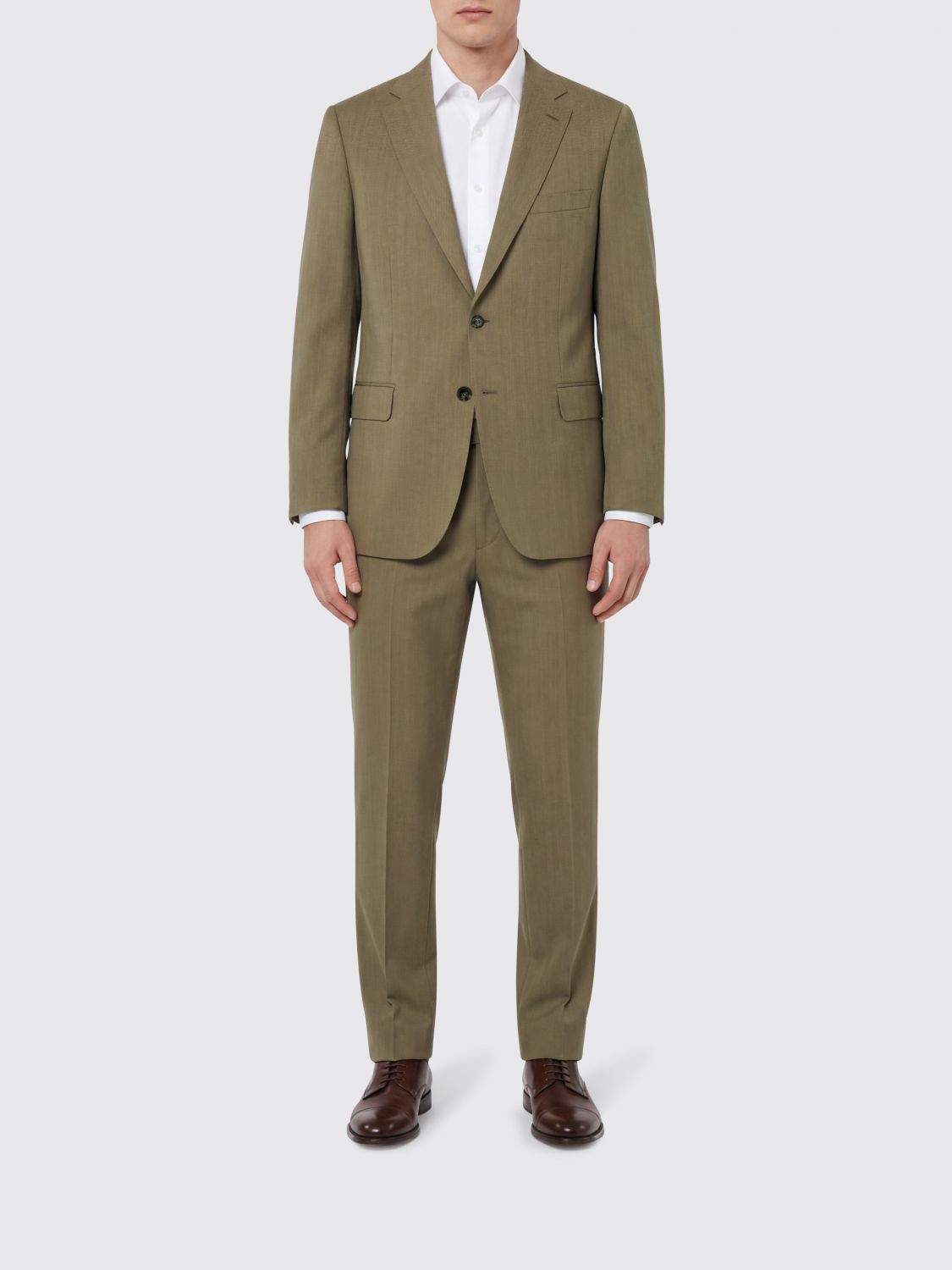 Suit Men color Green
