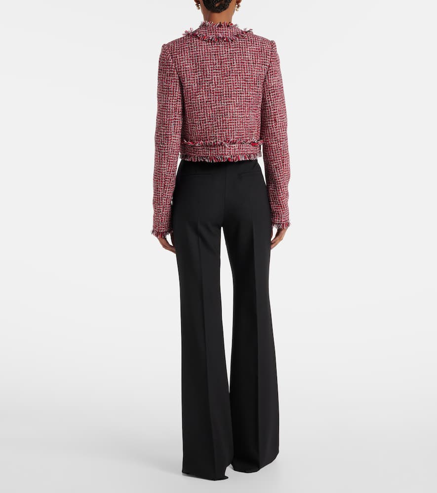 Wool-blend tweed jacket