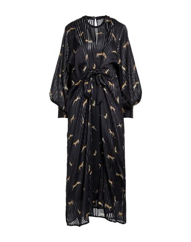 Woman Maxi dress Black Size 10 Silk