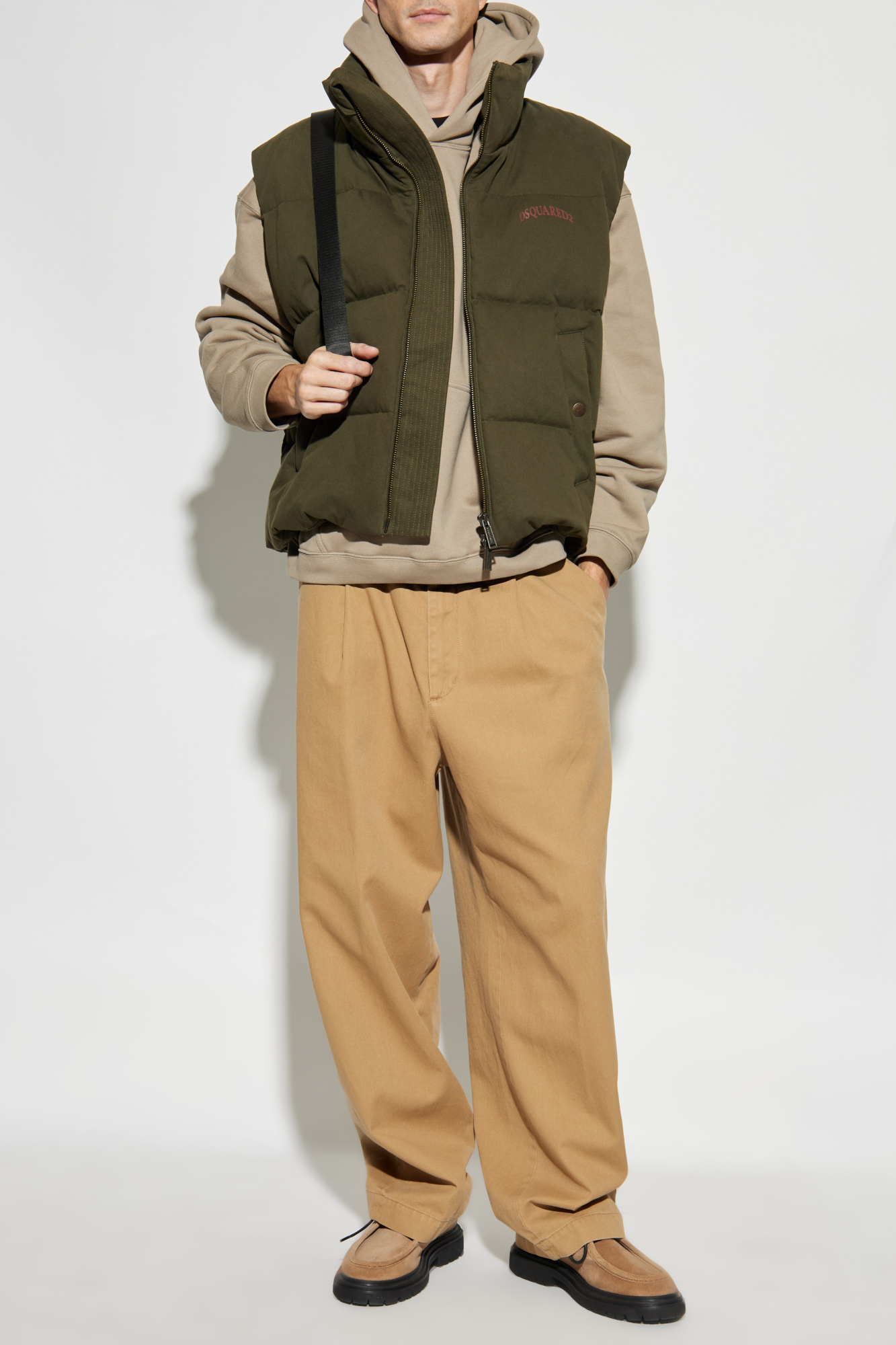 Quilted Vest, Men's, Green