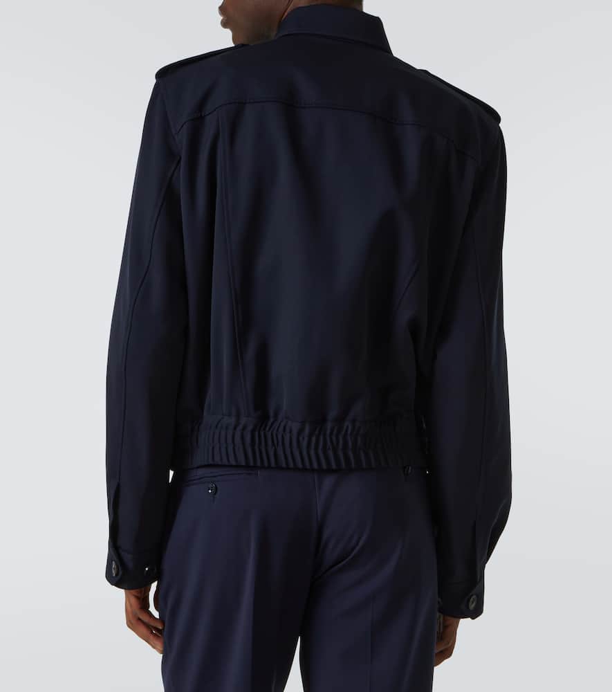 Wool gabardine jacket