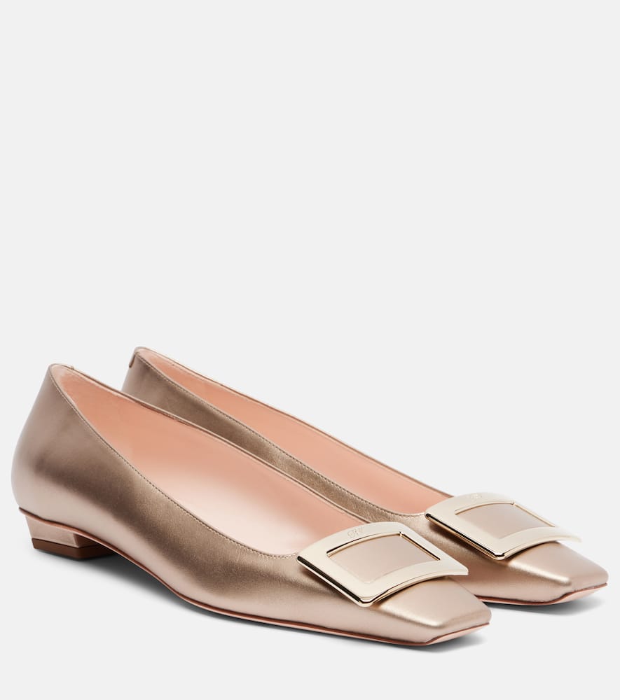 Belle Vivier 25 leather ballet flats