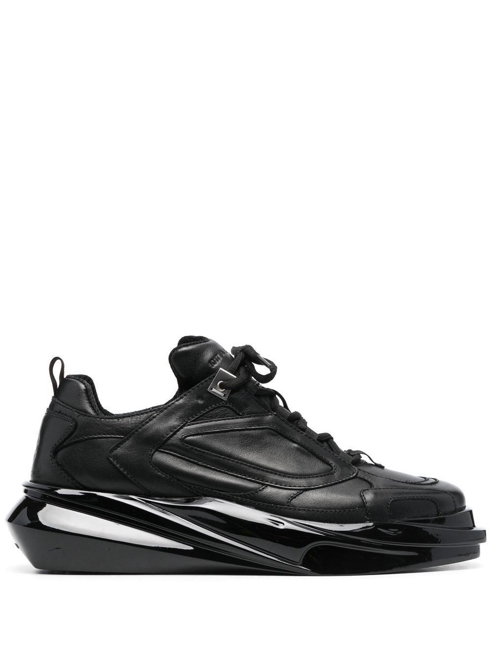Chunky lace-up sneakers - Black
