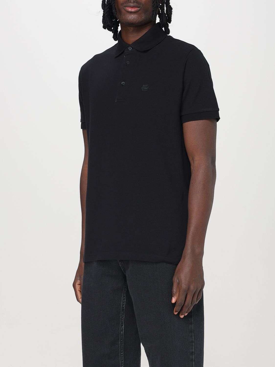 Polo Shirt Men color Black