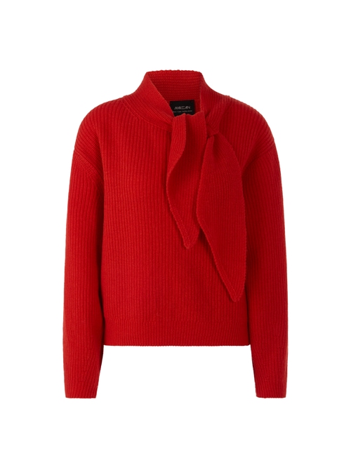 Marc Cain Rethink Together chunky knit jumper, red, 34 N