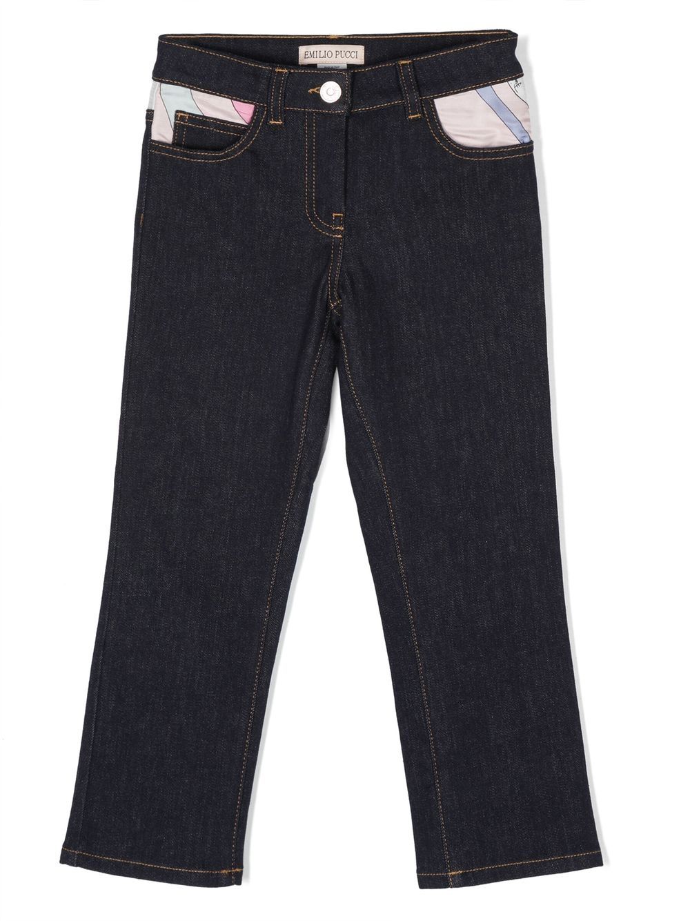 Mid-rise slim-cut jeans - Blue