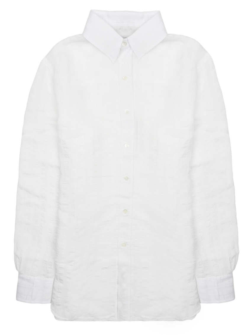 White Regular Solid Shirt