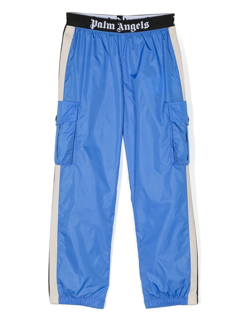 Side-stripe track pants - Blue