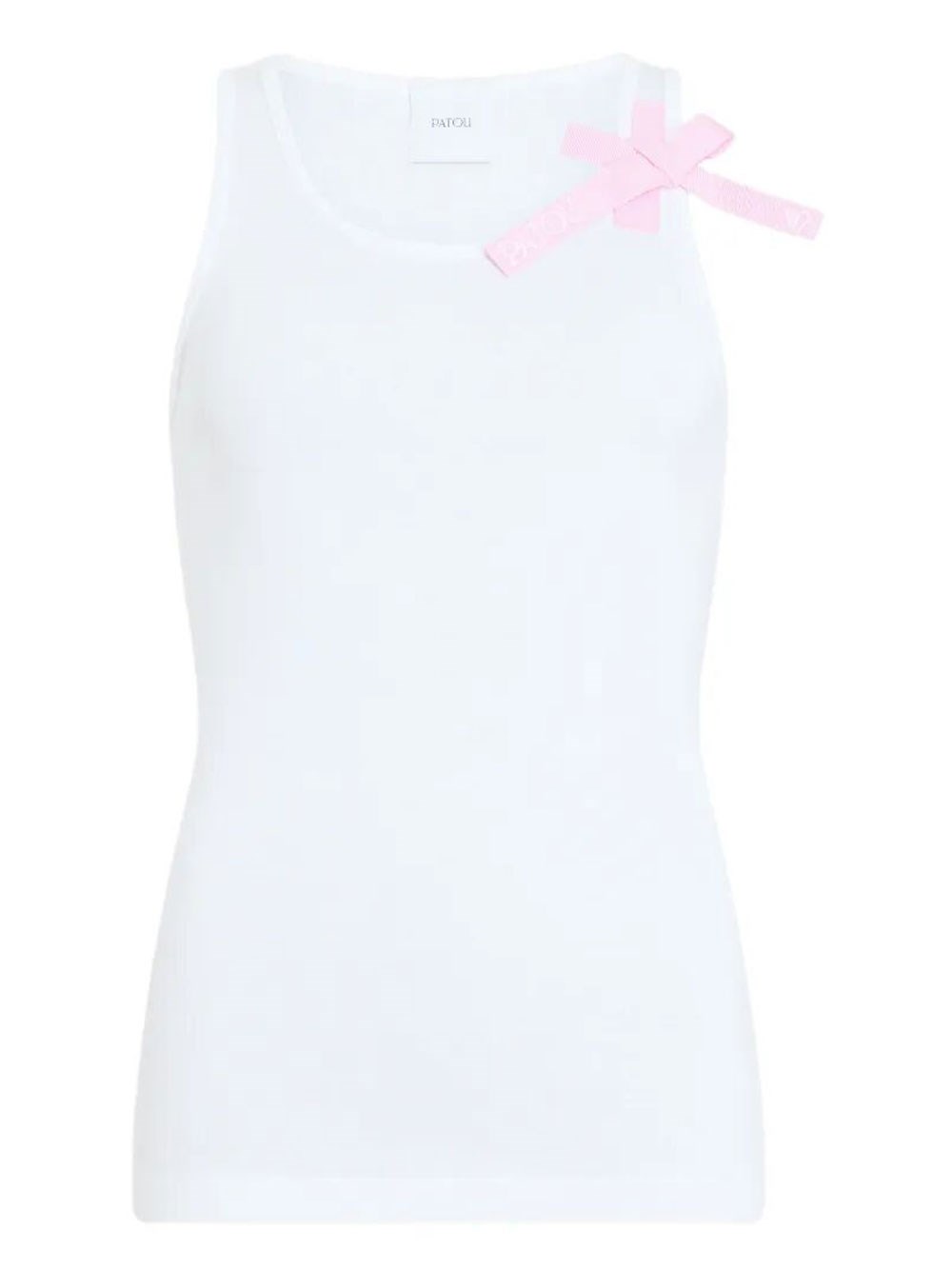 Bow-Detail Cotton Tank Top