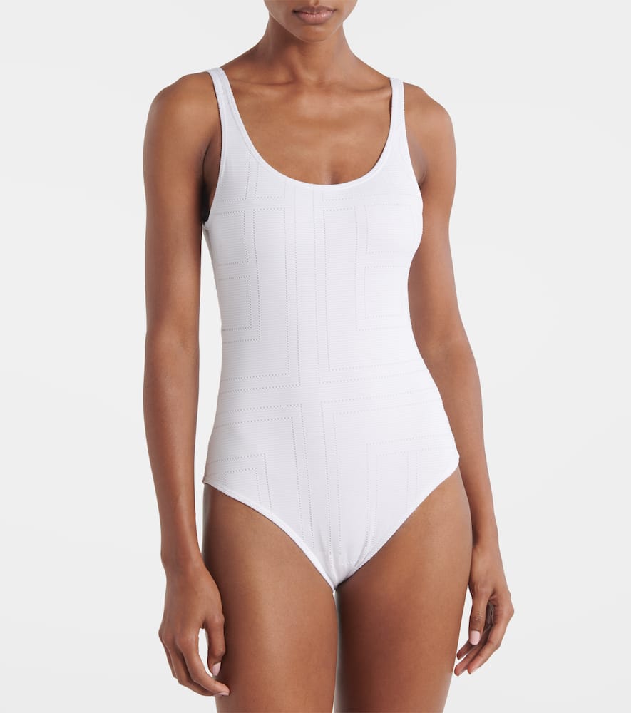 Monogram jersey swimsuit