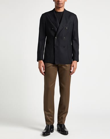 Man Blazer Black Size 38 Virgin Wool
