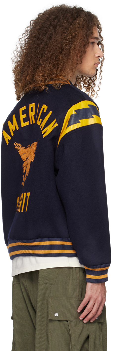Rhude Navy 'American Spirit' Bomber Jacket