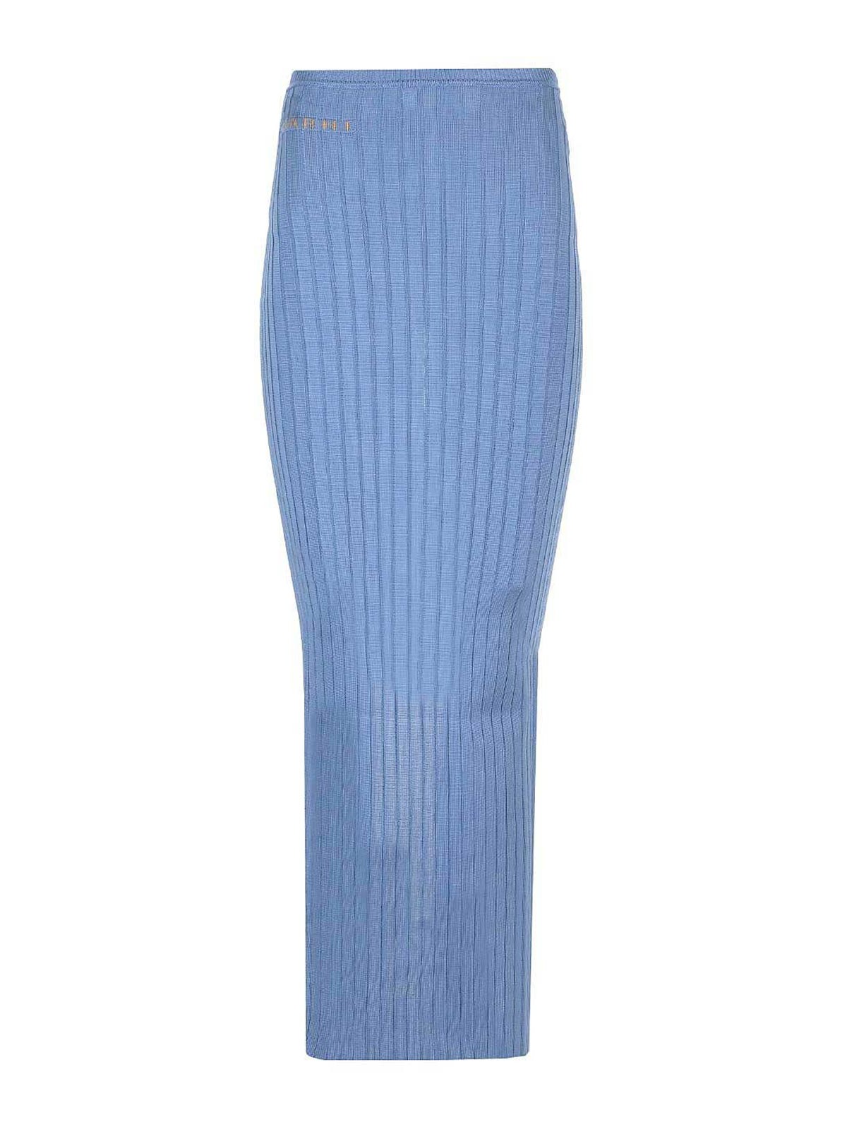 Long Celestial Ribbed Skirt
