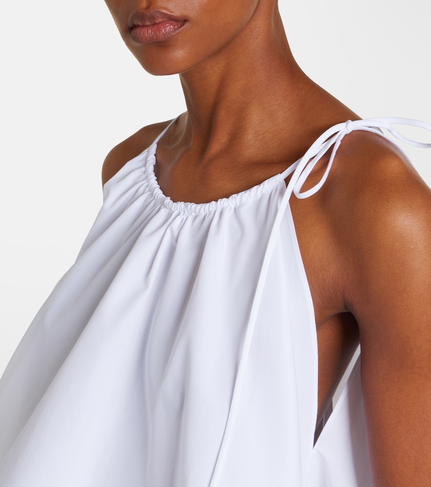 Cotton poplin tank top