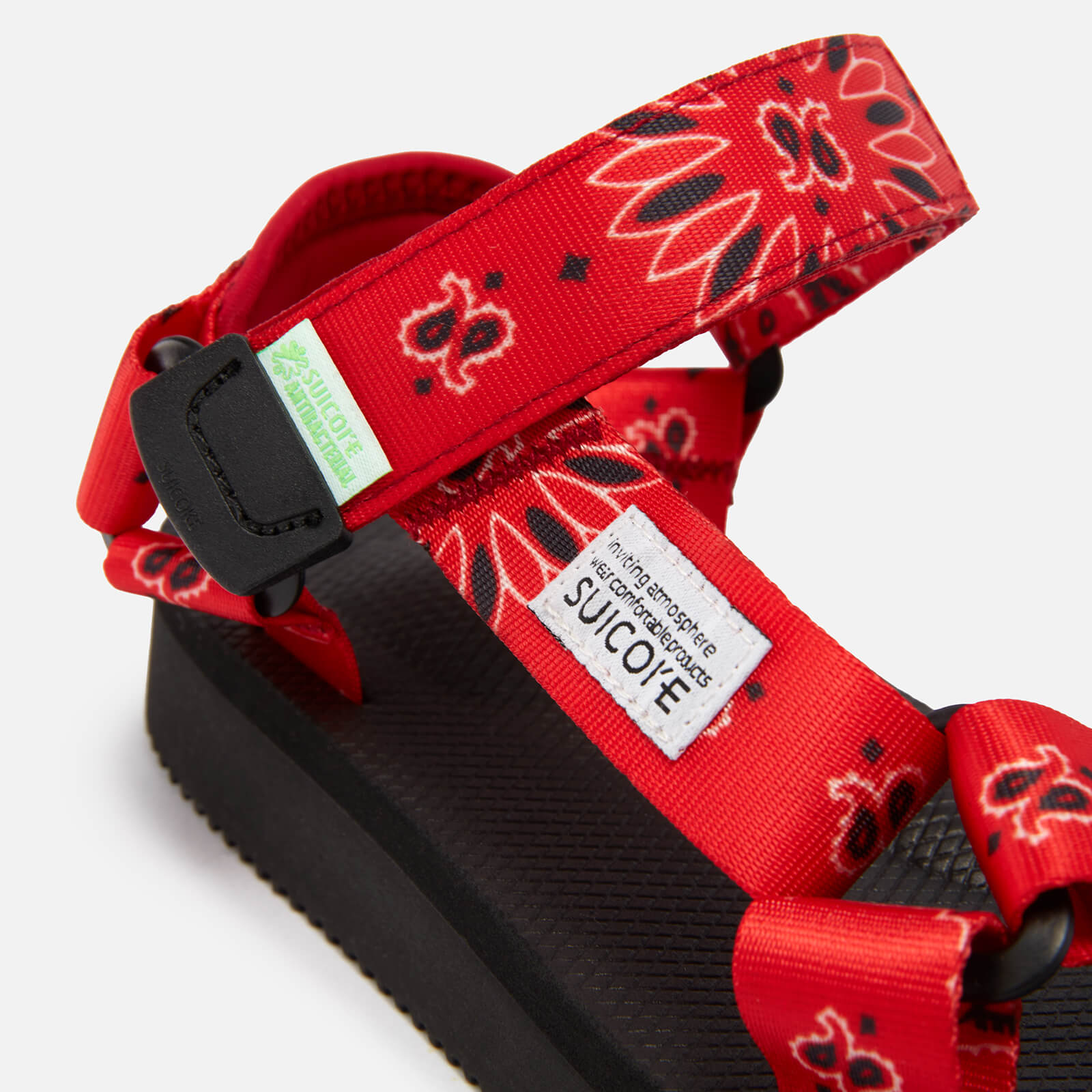 Suicoke Women's Depa-Cab-Pt02 Paisley-Print Webbing Sandals - UK 4