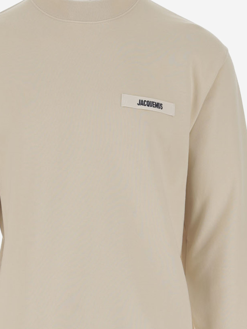 Beige Logo Sweatshirt