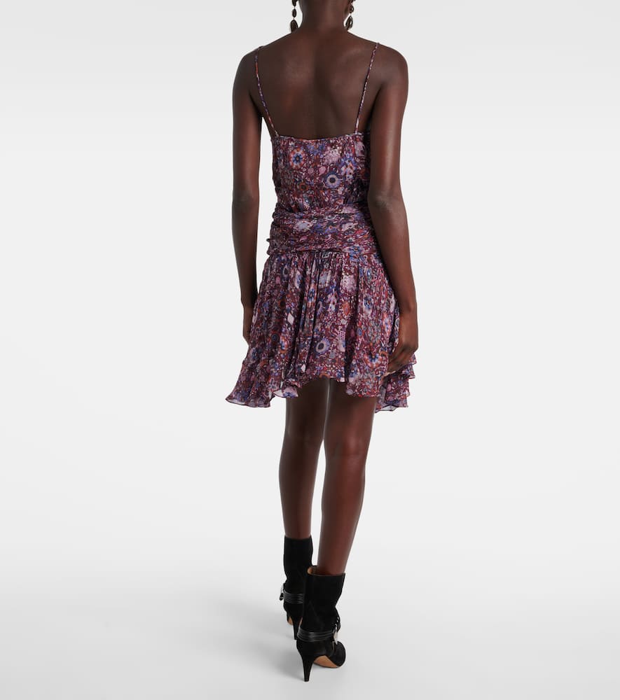 Berencia floral ruffled miniskirt