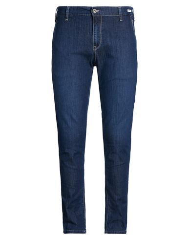 Man Jeans Blue Size 32 Cotton, Viscose, Polyester, Elastane