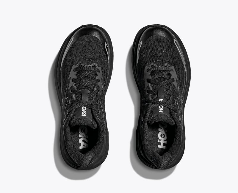 HOKA Clifton 10 Shoes in Black/Black