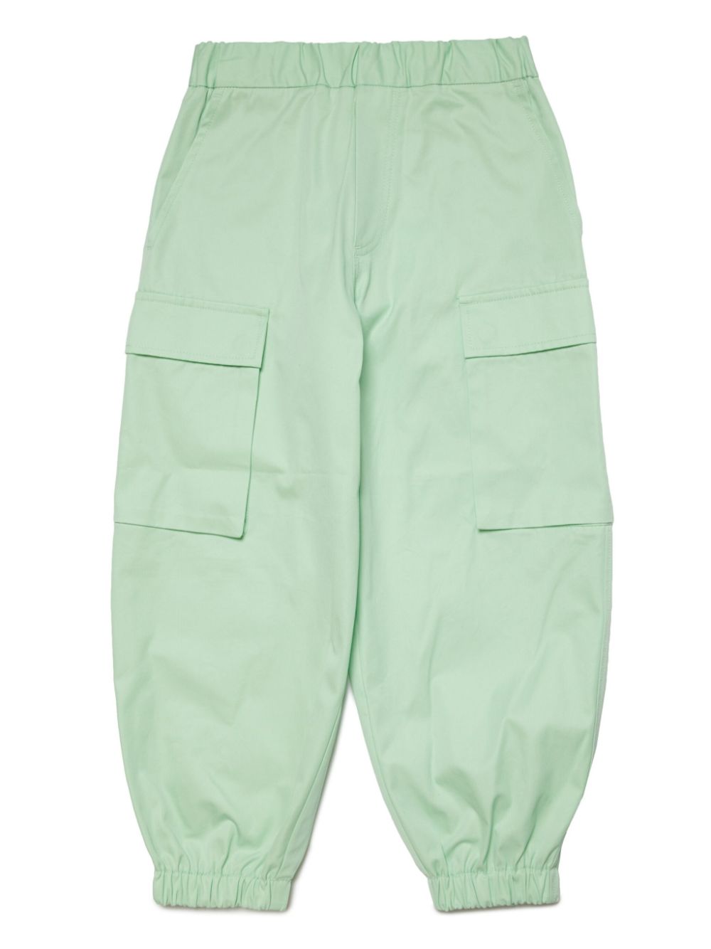 Logo-embroidered cargo trousers - Green
