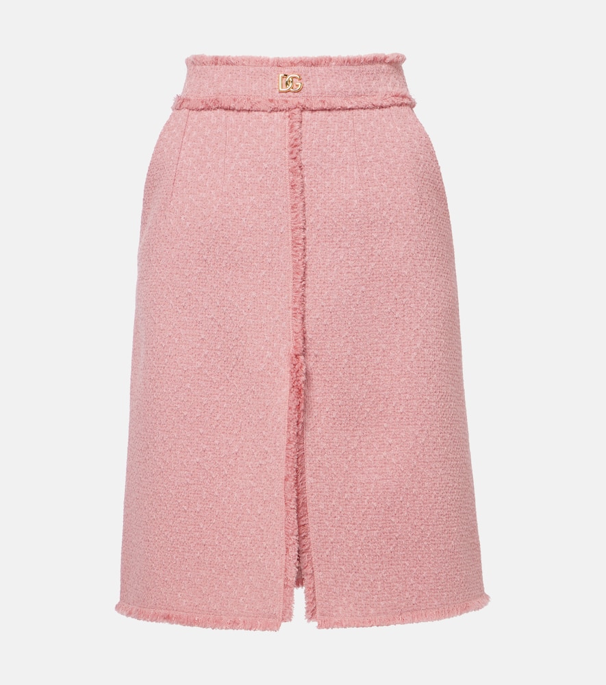 DG wool-blend skirt