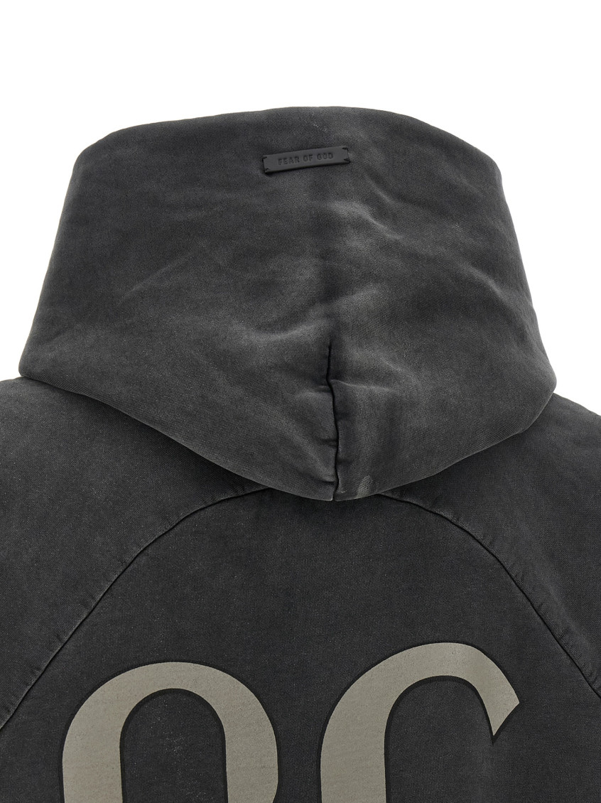 Fear Of God - 26 logo hooded long sleeve top
