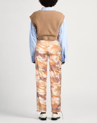 Woman Pants Beige Size 8 Cotton, Elastane