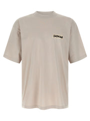 Logo-Embroidered Cotton T-Shirt — Gray