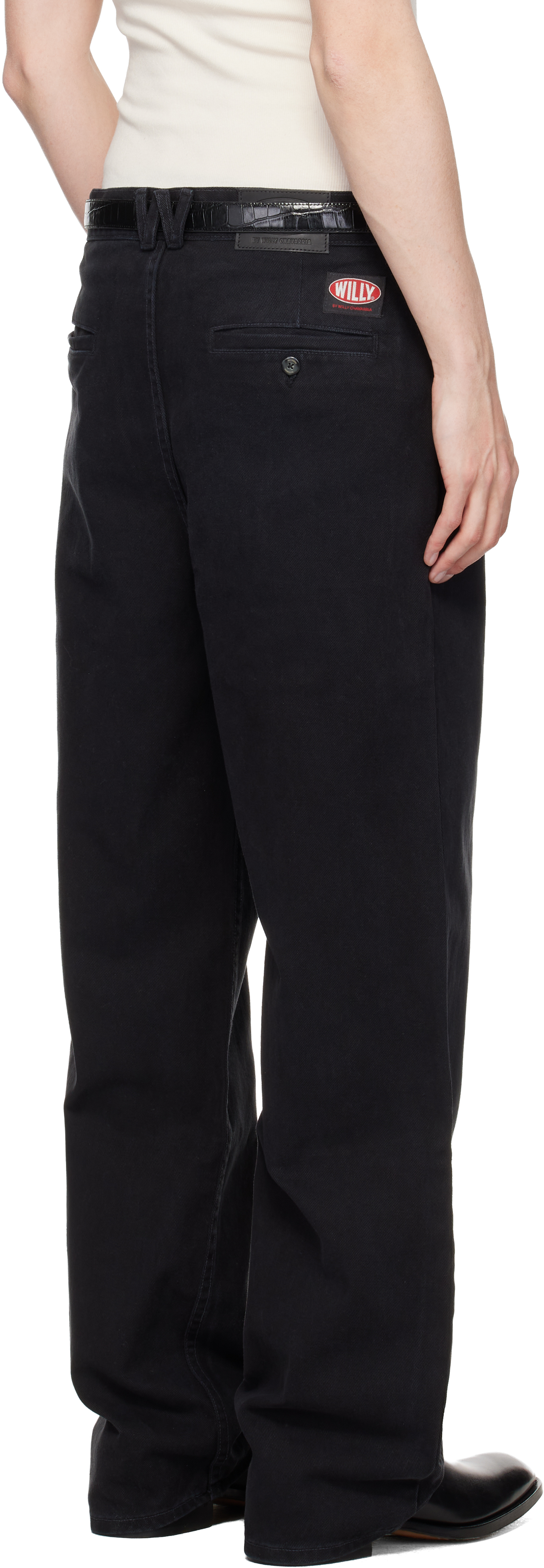 Black Straight Leg 'Good Boy' Jeans