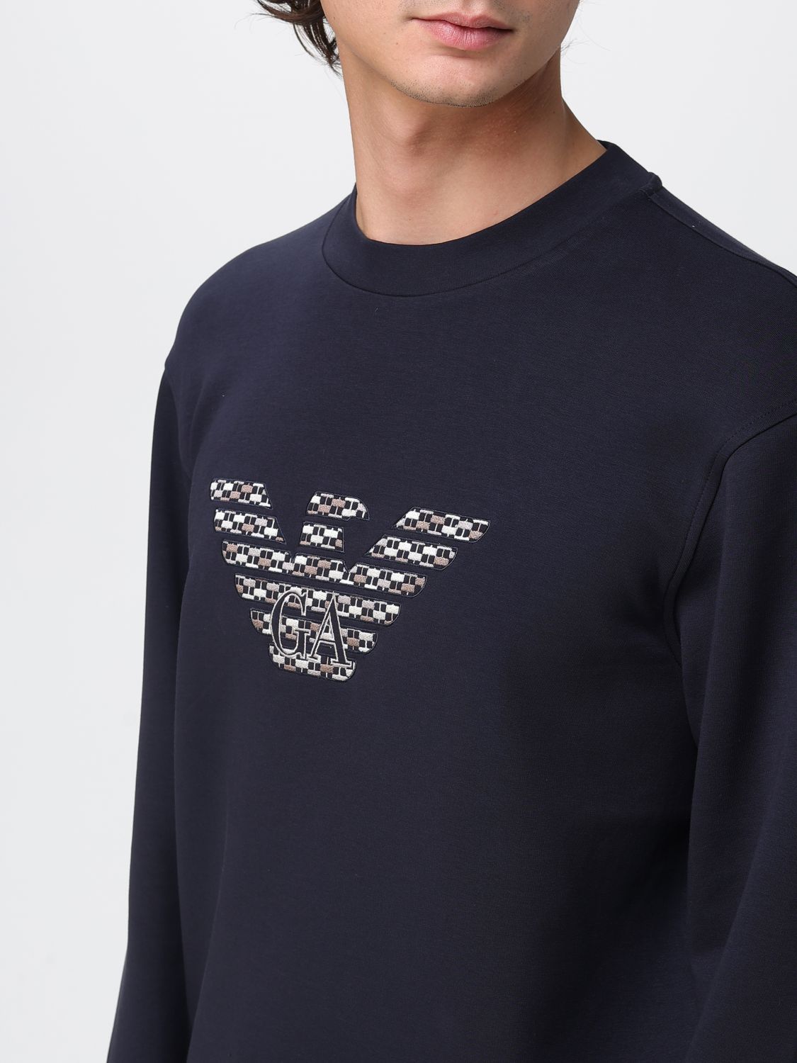 Sweatshirt Men color Blue
