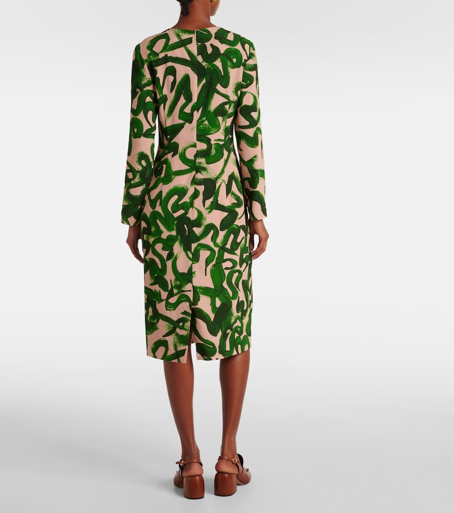 Printed midi dress