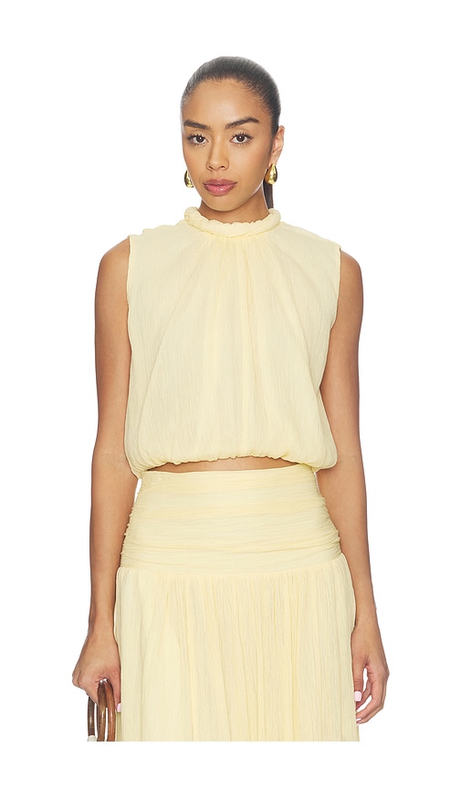 Camila Coelho Leora Top in Butter Yellow. S also in XXS, XS, M